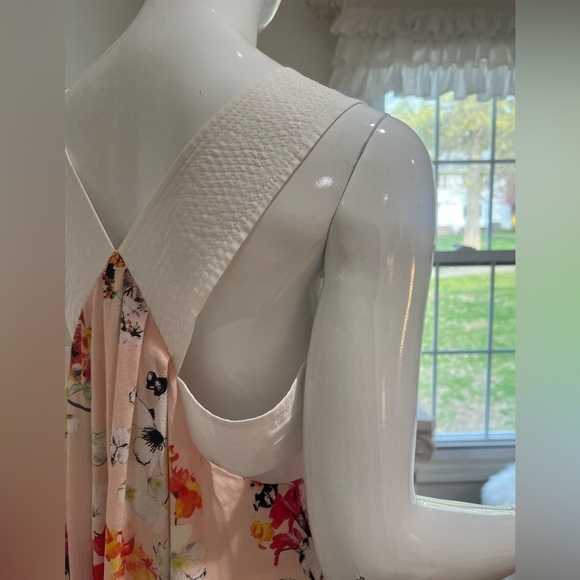 Club Monaco Rosan Floral Silk Tent Summer Dress - Picture 7 of 15